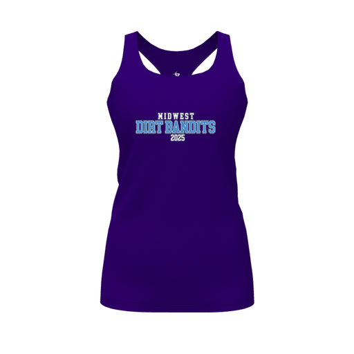 [FT0TRBPP-FYS-LOGO1] Decker Racerback Tank Top (Female Youth S, Purple, Logo 1)