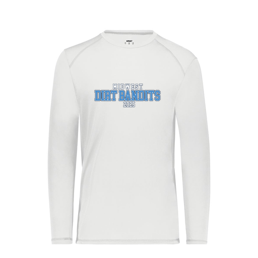 [6845.005.S-LOGO1] Men's SoftTouch Long Sleeve (Adult S, White, Logo 1)